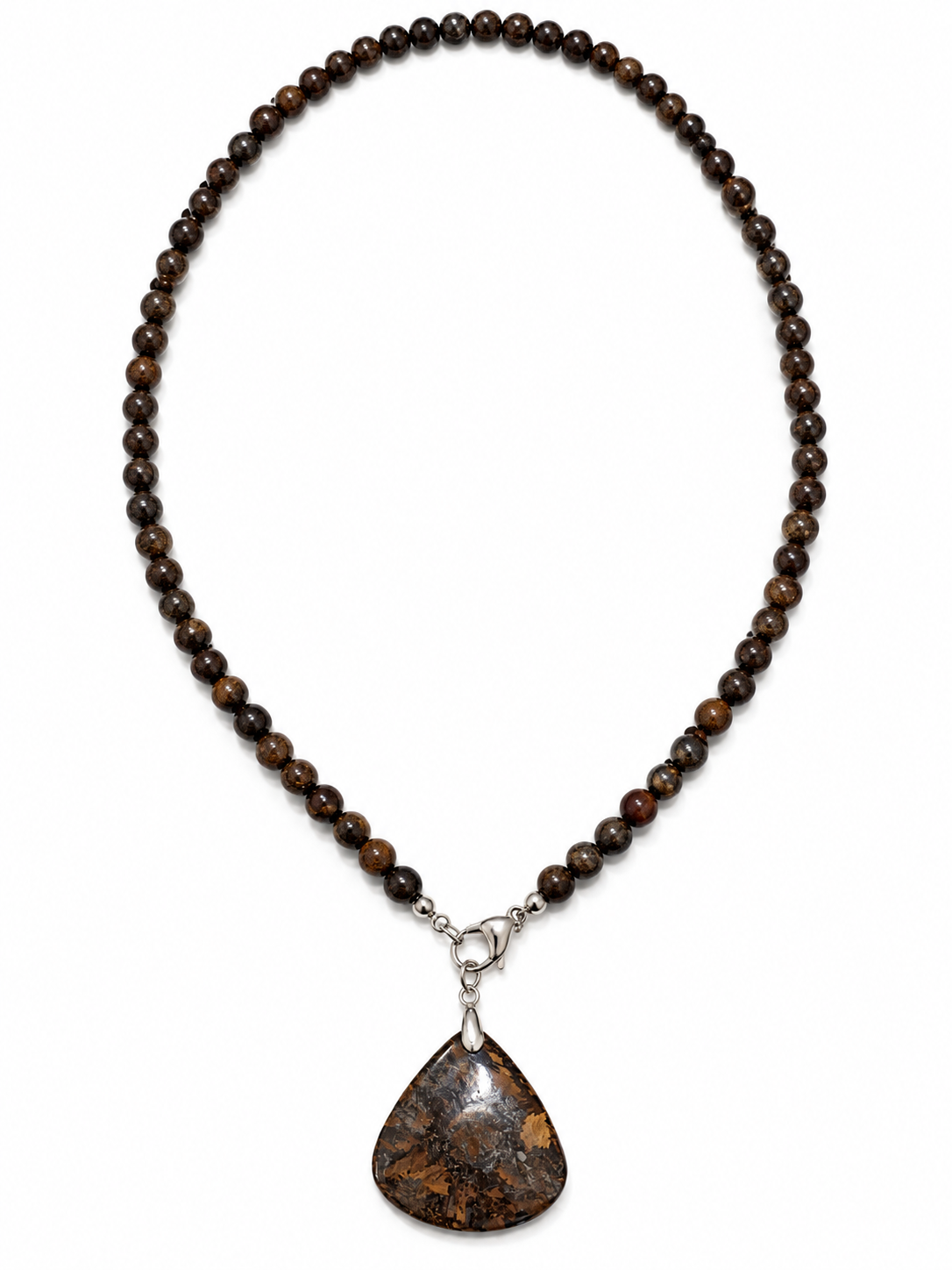 COLLANA SCUDO ANCESTRALE (Bronzite)