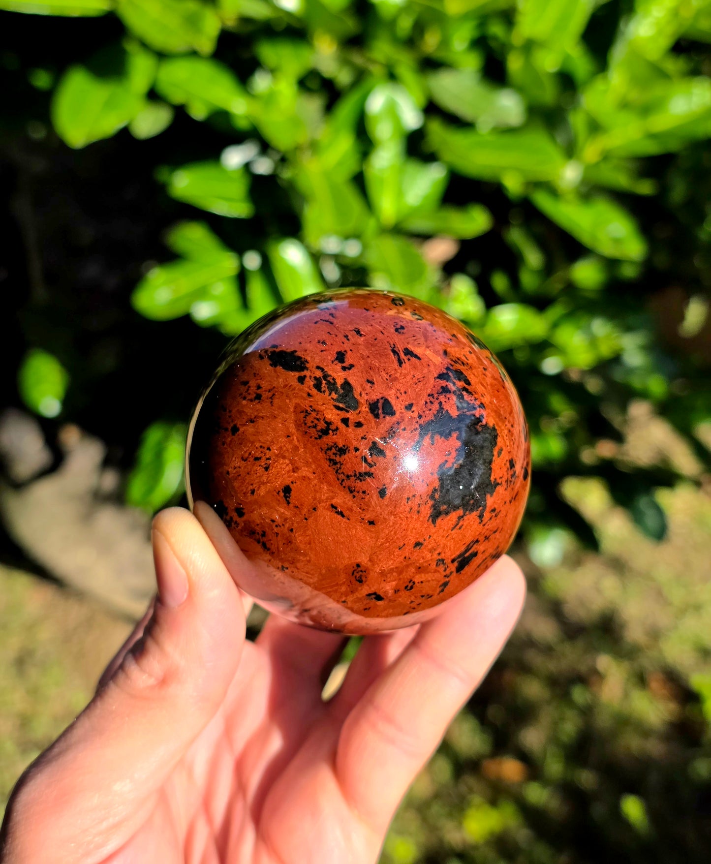 SFERA IN OSSIDIANA MOGANO