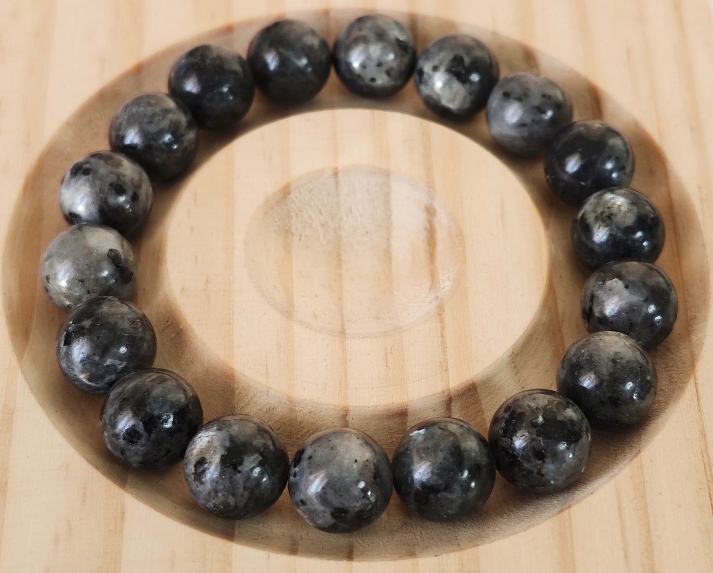 BRACCIALE IN LARVIKITE (10mm/8mm)