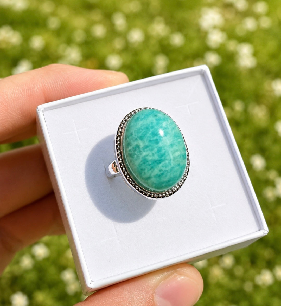 ANELLO IN AMAZZONITE