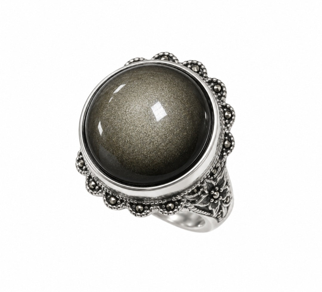 ANELLO IN OSSIDIANA GOLD BIG