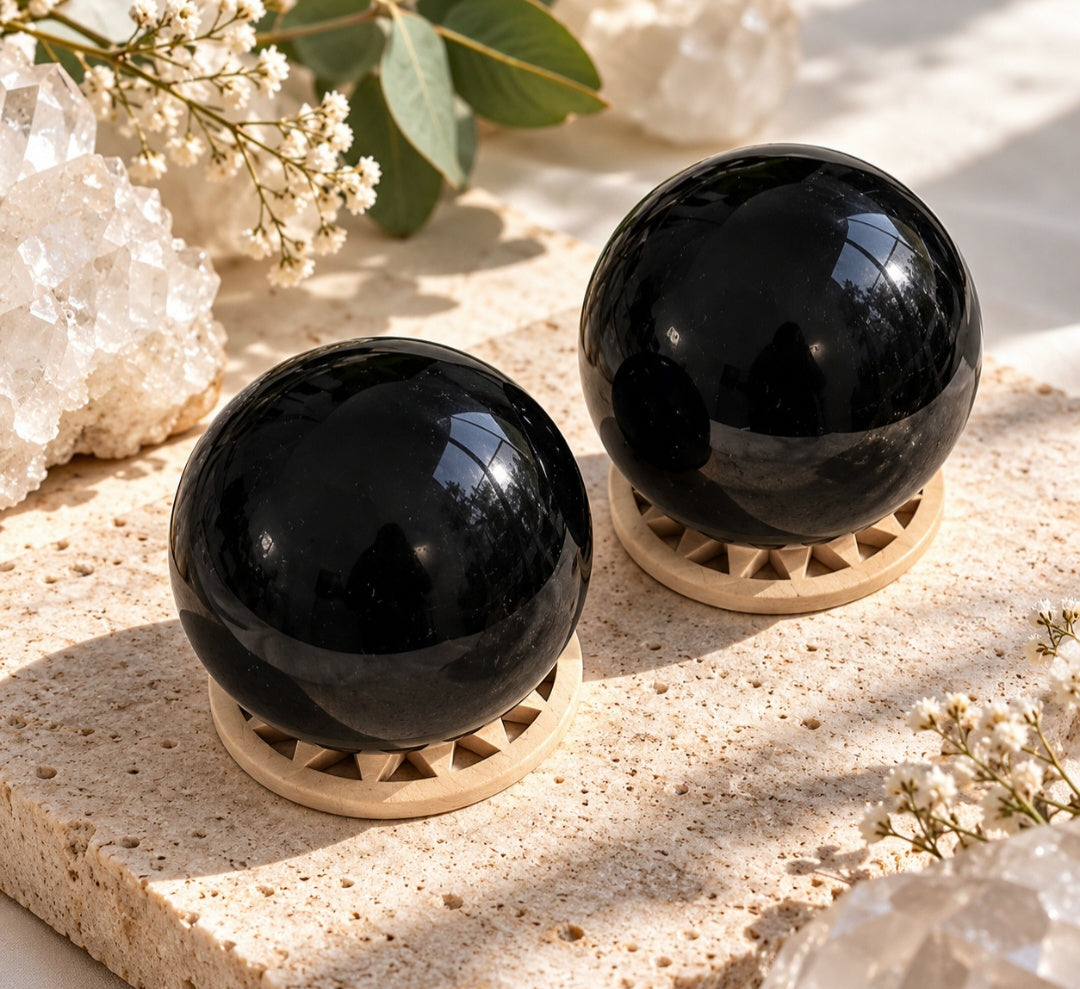SFERA IN TORMALINA NERA
