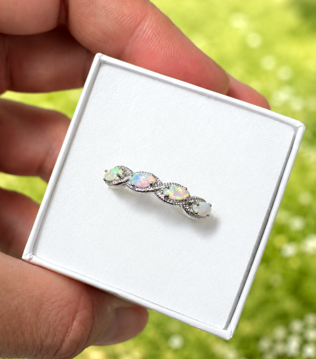 ANELLO VERETTA IN OPALE ETIOPE