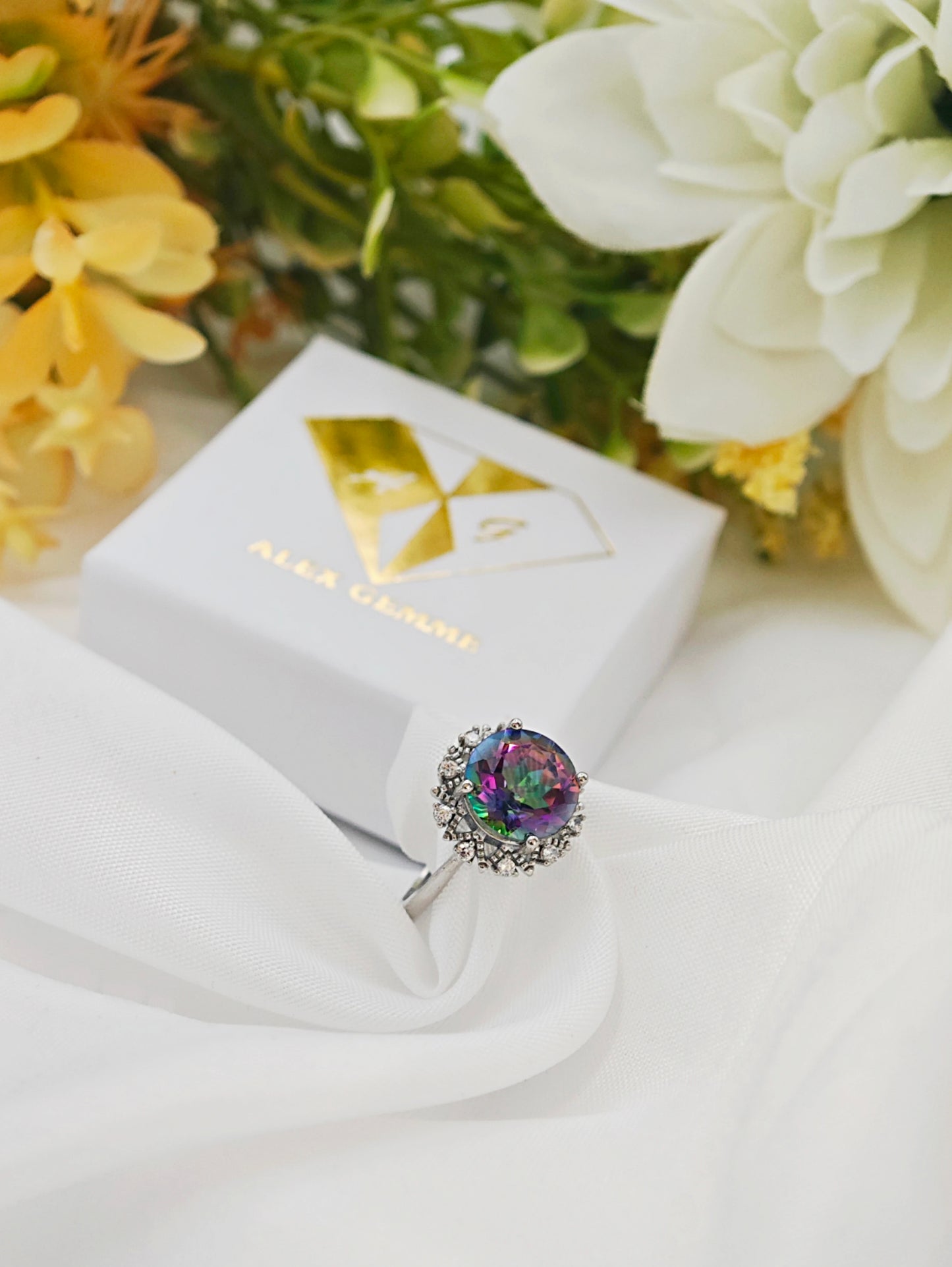ANELLO IN QUARZO AURA