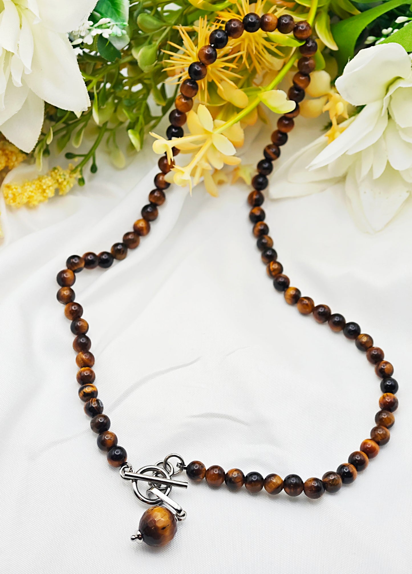 COLLANA HARMONY IN OCCHIO DI TIGRE