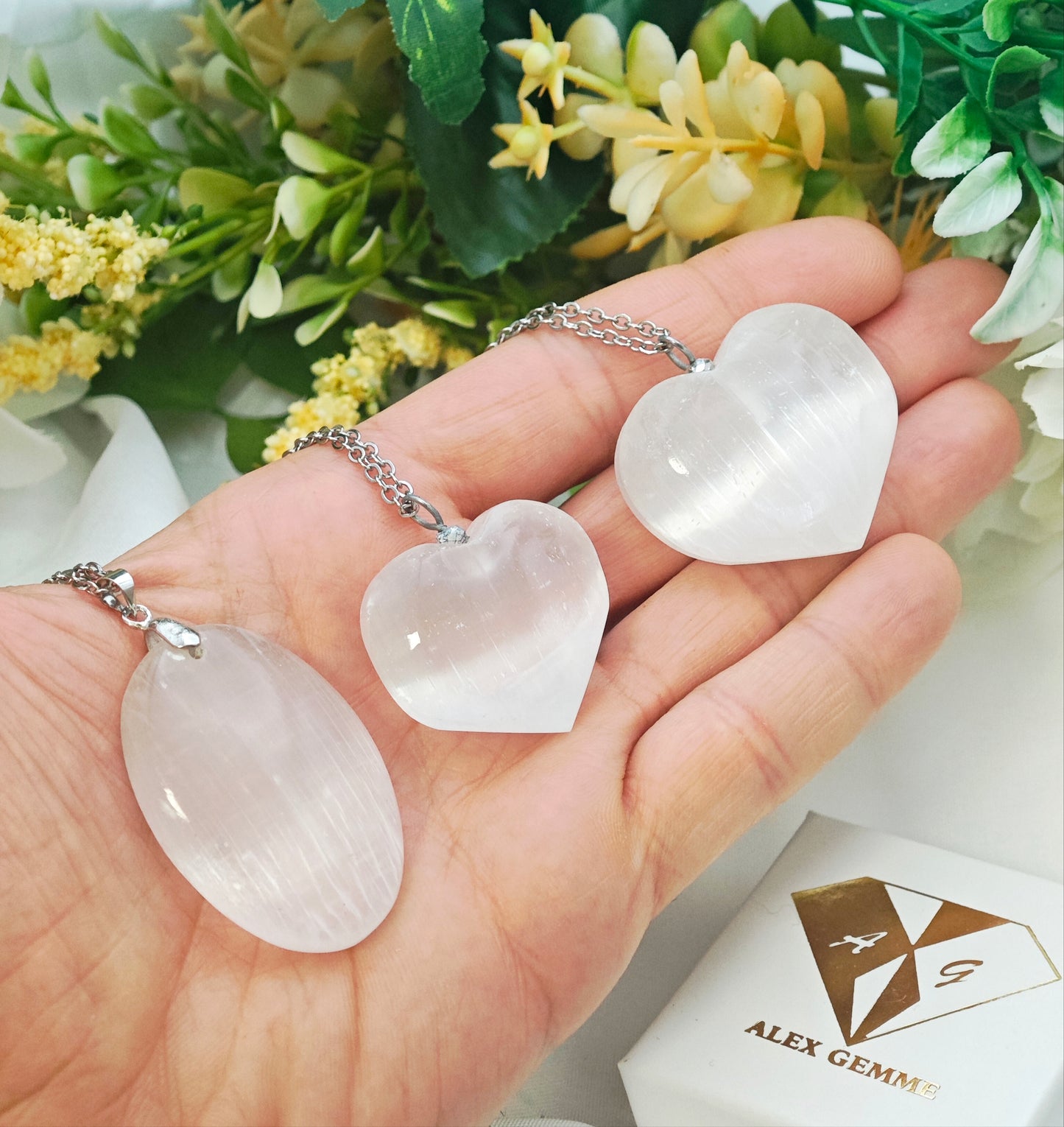 CIONDOLO IN SELENITE