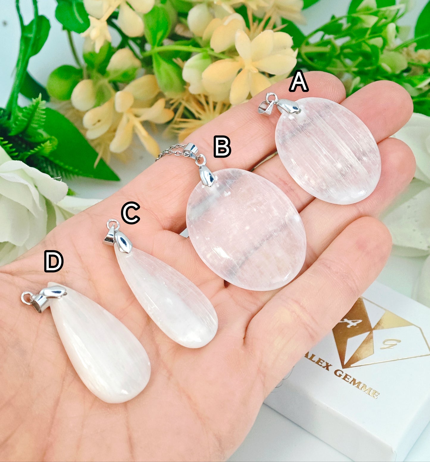 CIONDOLO IN SELENITE