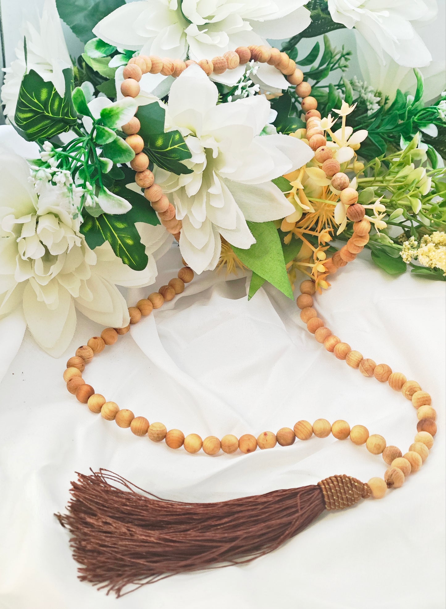 JAPAMALA IN LEGNO SACRO INDIANO