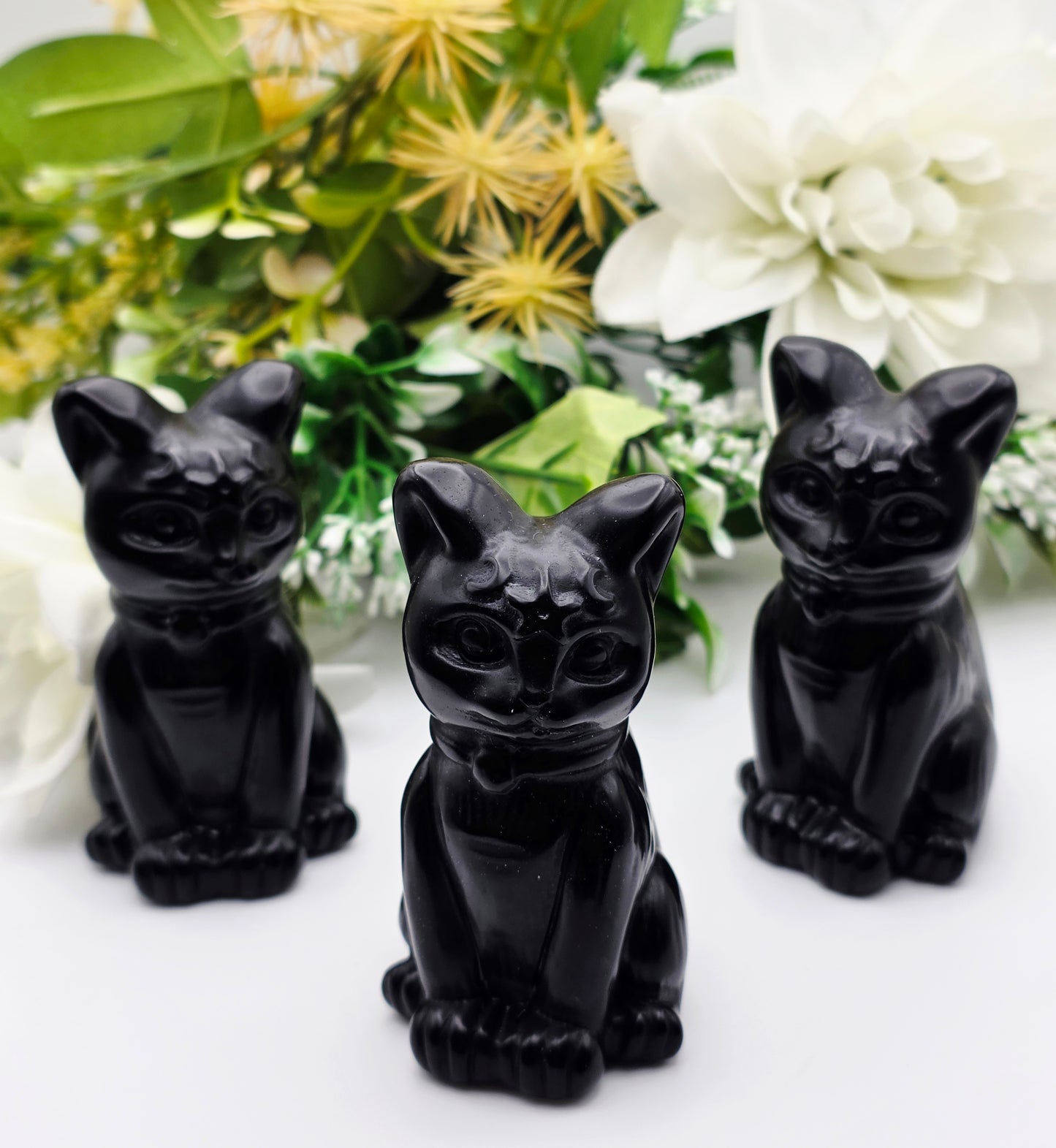 GATTO IN OSSIDIANA NERA