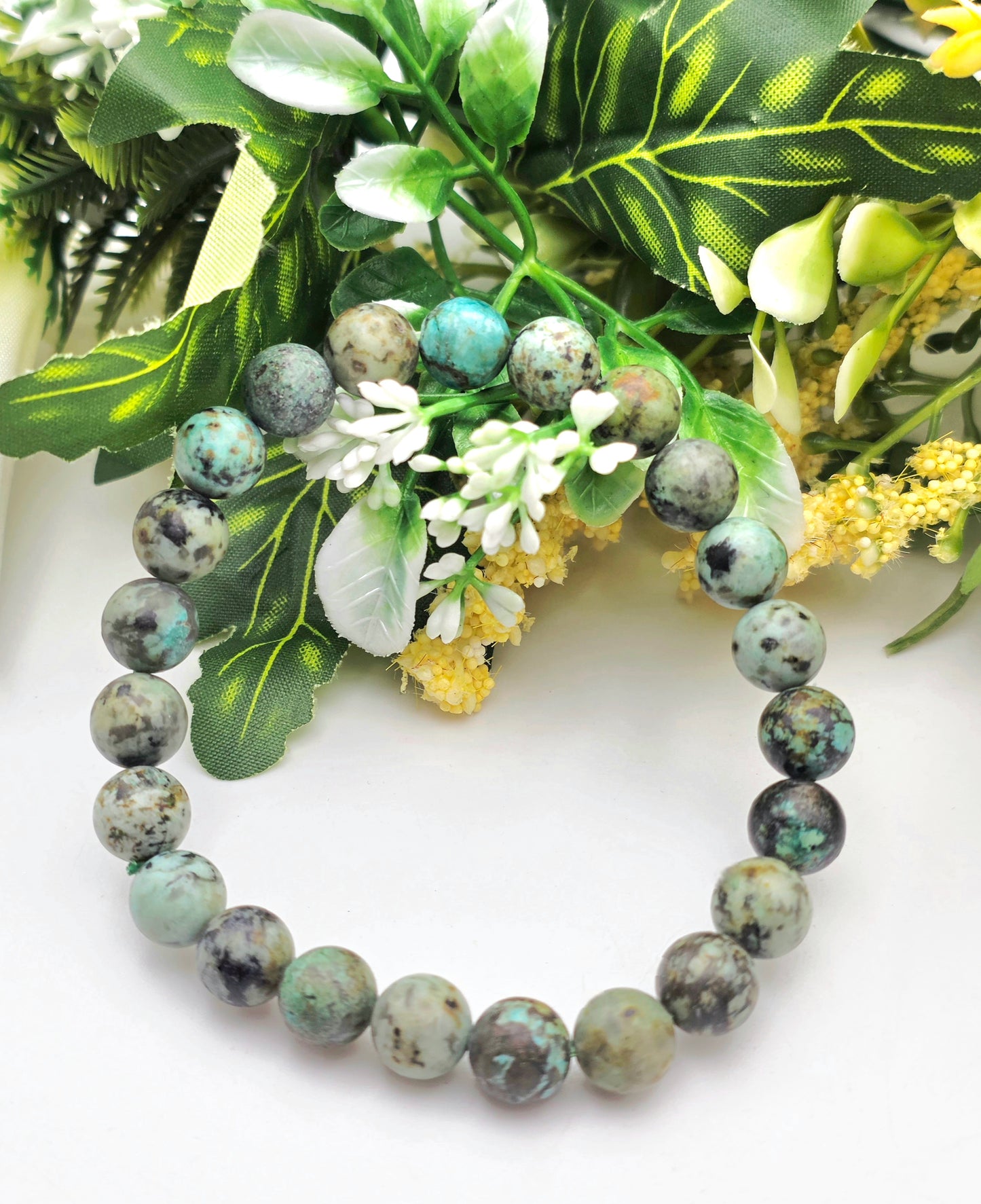 BRACCIALE IN TURCHESE AFRICANO (8mm)