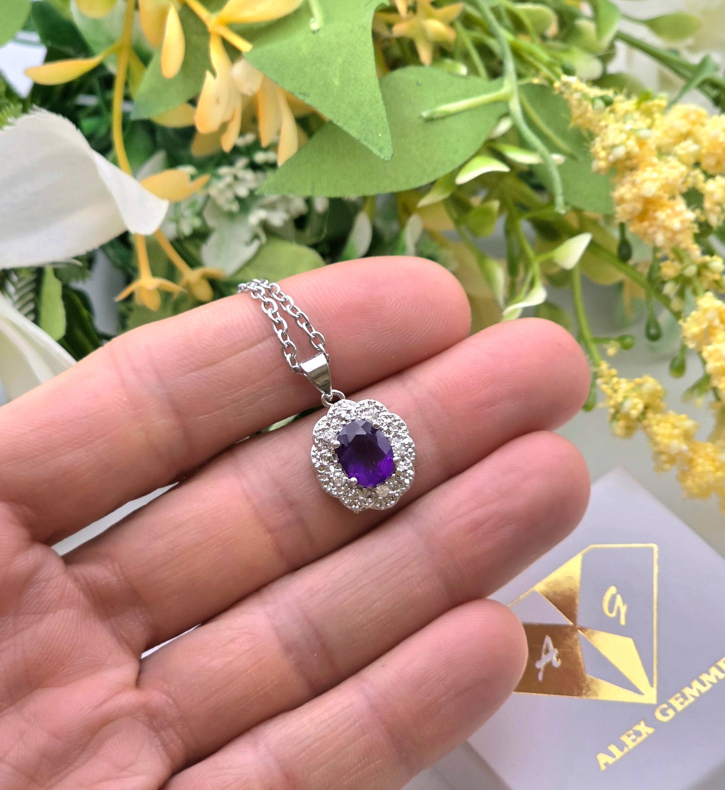 CIONDOLO IN AMETISTA DARK