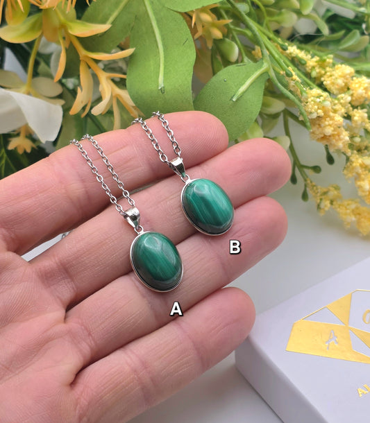 CIONDOLO IN MALACHITE AAA