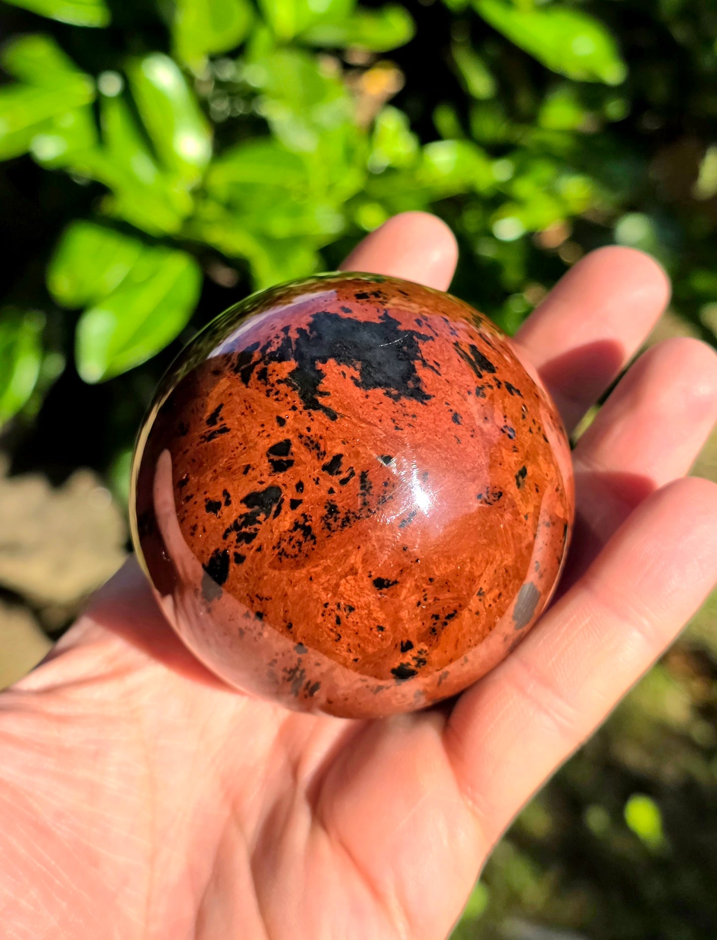 SFERA IN OSSIDIANA MOGANO