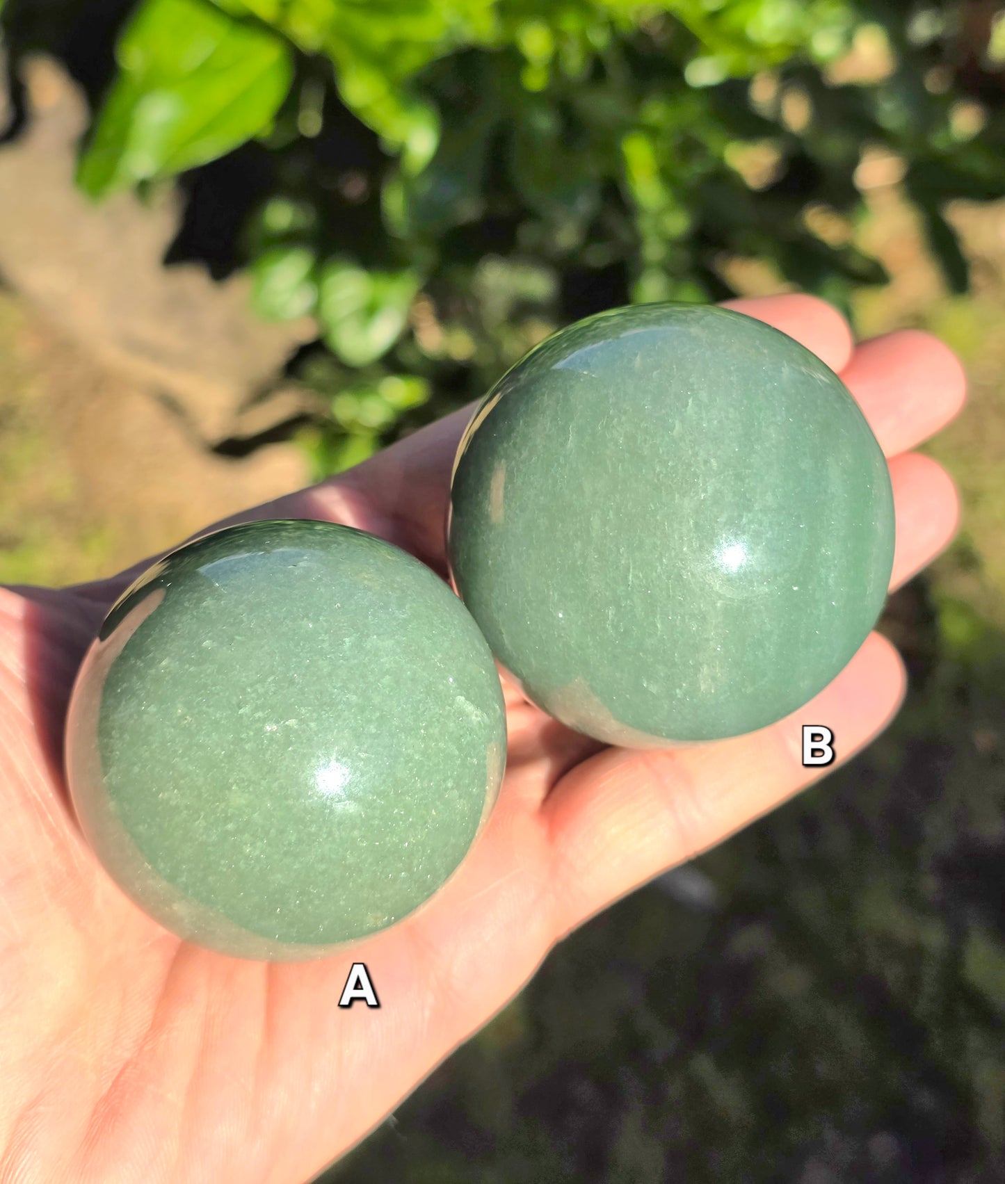 SFERA IN AVVENTURINA VERDE