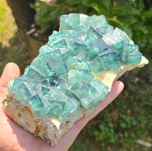FLUORITE VERDE SU MATRICE (CINA)