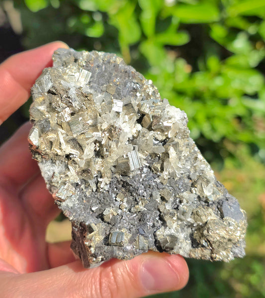 GALENA CON PIRITE E QUARZO