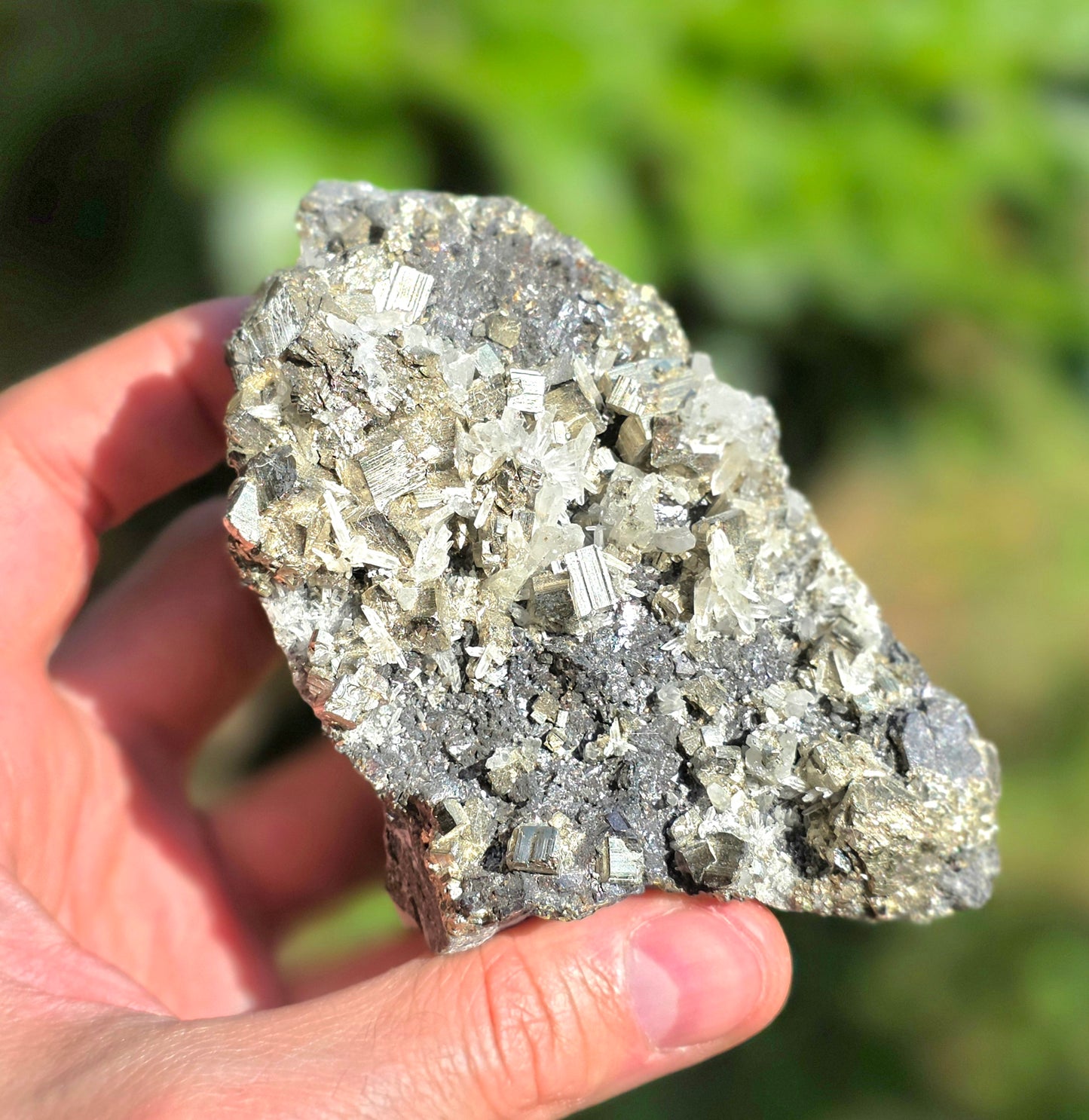GALENA CON PIRITE E QUARZO