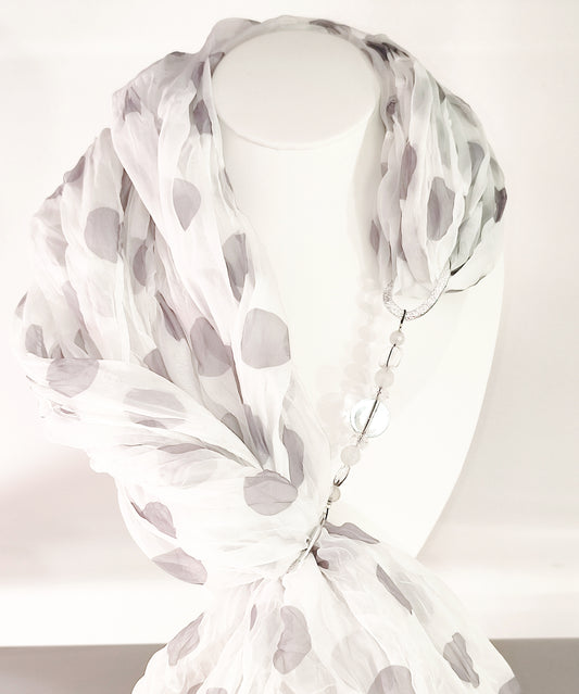 PASHMINA WHITE POIS