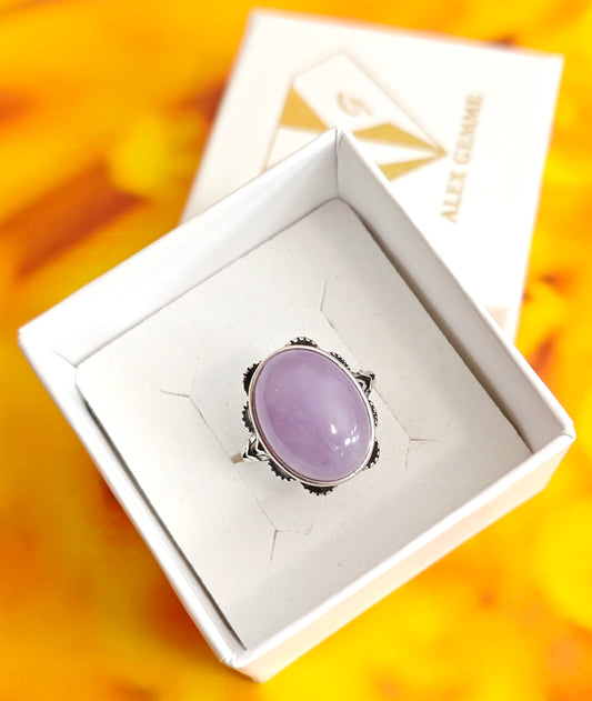 ANELLO IN QUARZO AMETISTA LAVANDA