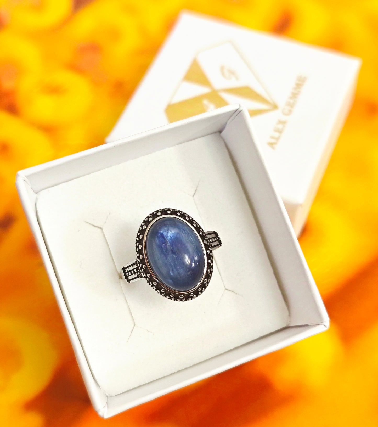 ANELLO IN CIANITE BLU