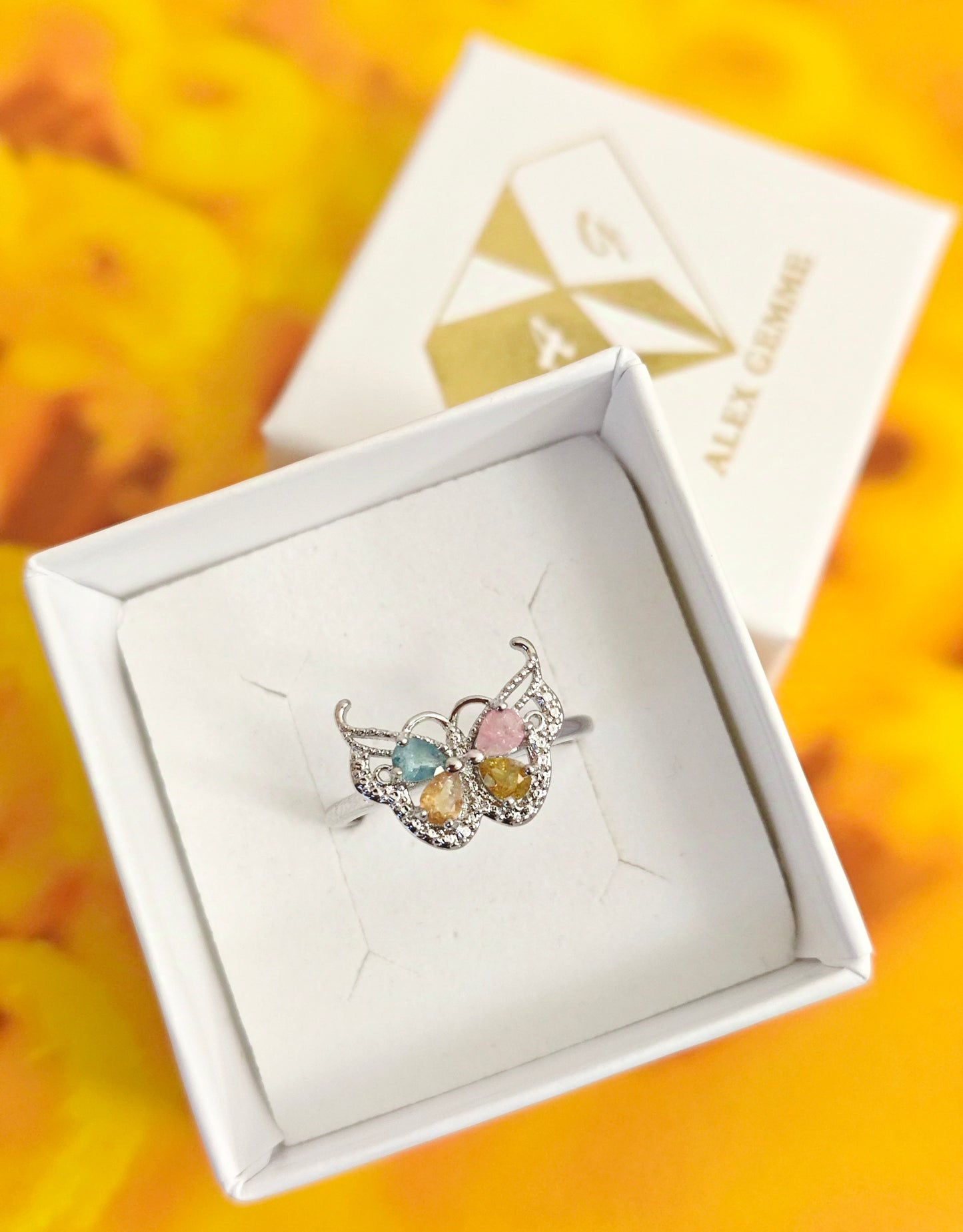 ANELLO TORMALINA BUTTERFLY