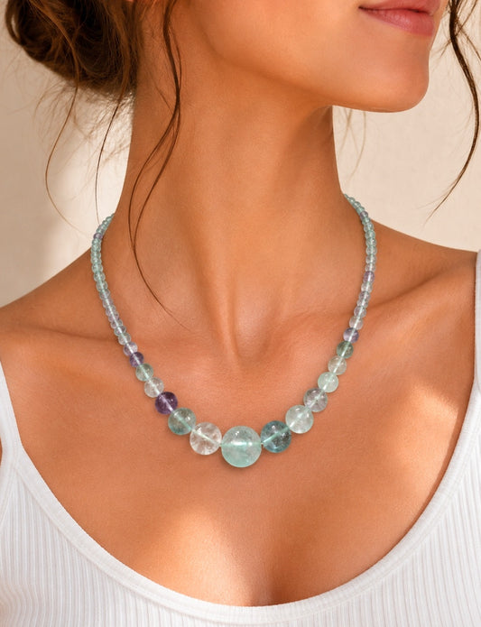 COLLANA IN FLUORITE RAINBOW