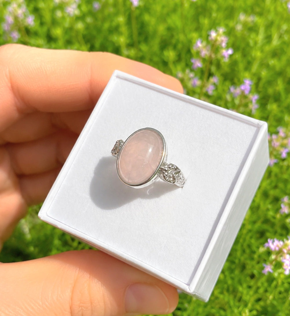 ANELLO IN QUARZO ROSA