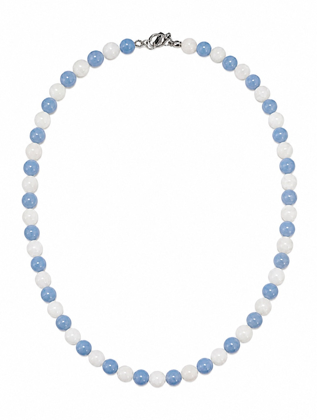 COLLANA DUAL IN ANGELITE E ADULARIA HQ