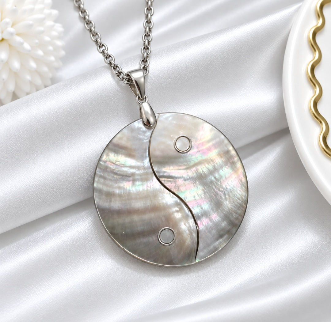 CIONDOLO YIN YANG IN ABALONE