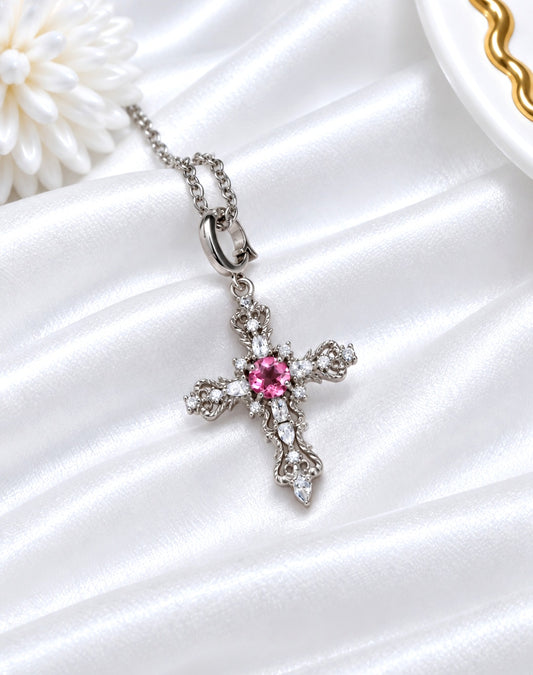 CROCE IN TOPAZIO ROSA