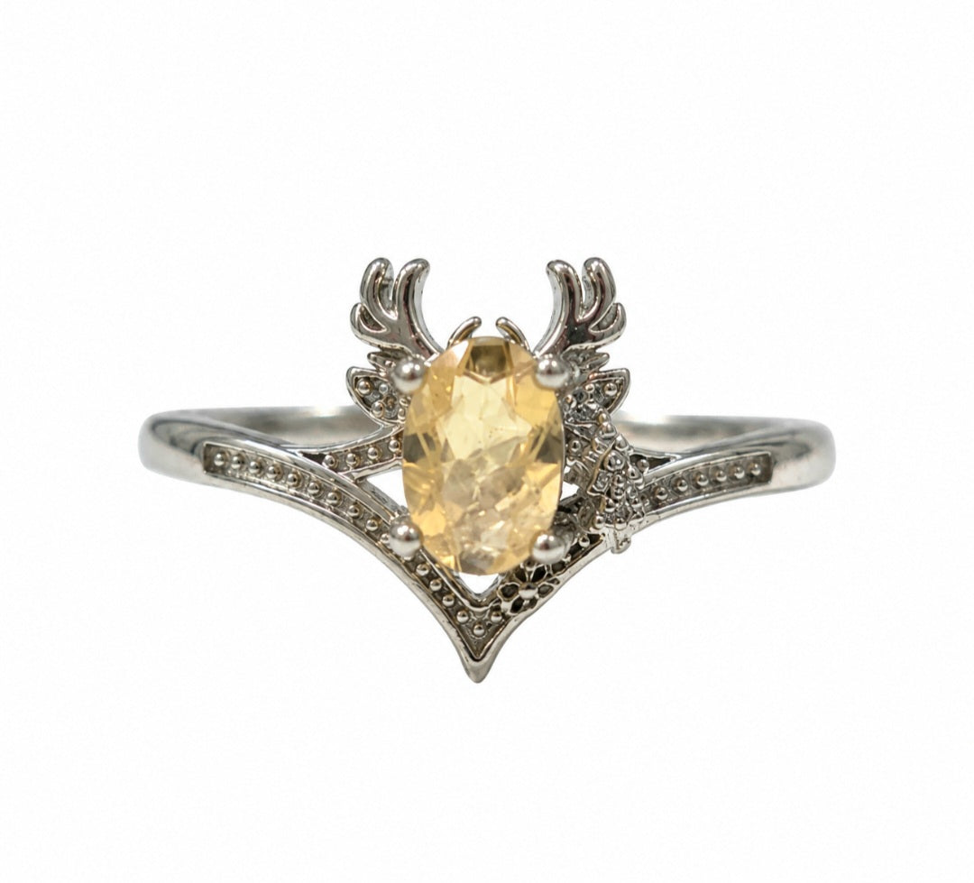 ANELLO RENNA IN CITRINO