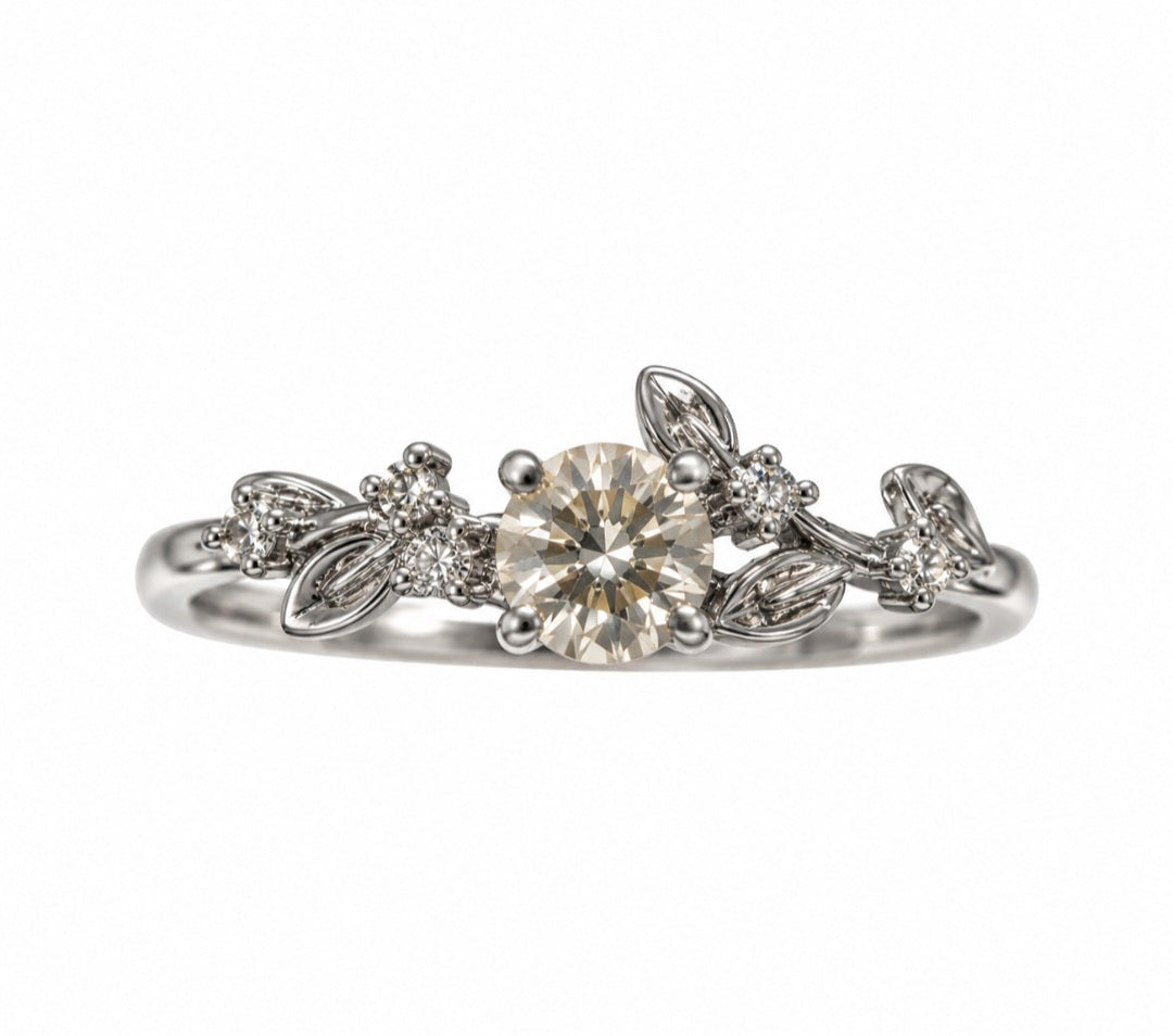 ANELLO IN MOISSANITE GIALLA