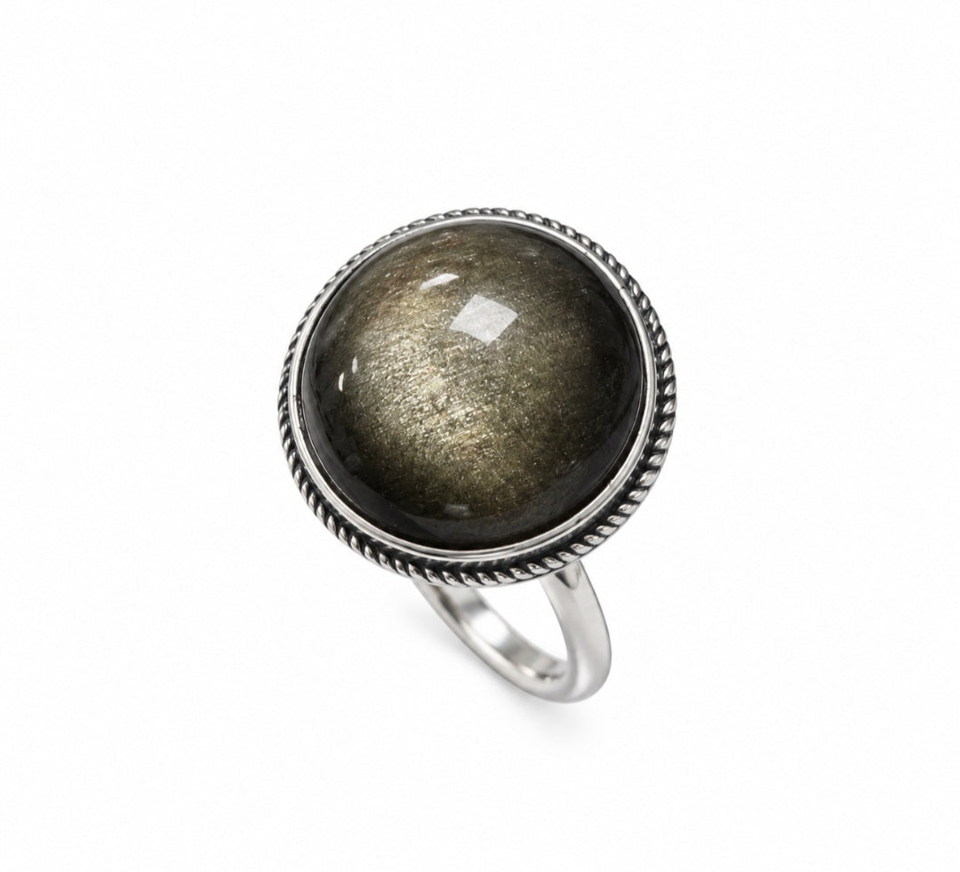 ANELLO IN OSSIDIANA GOLD