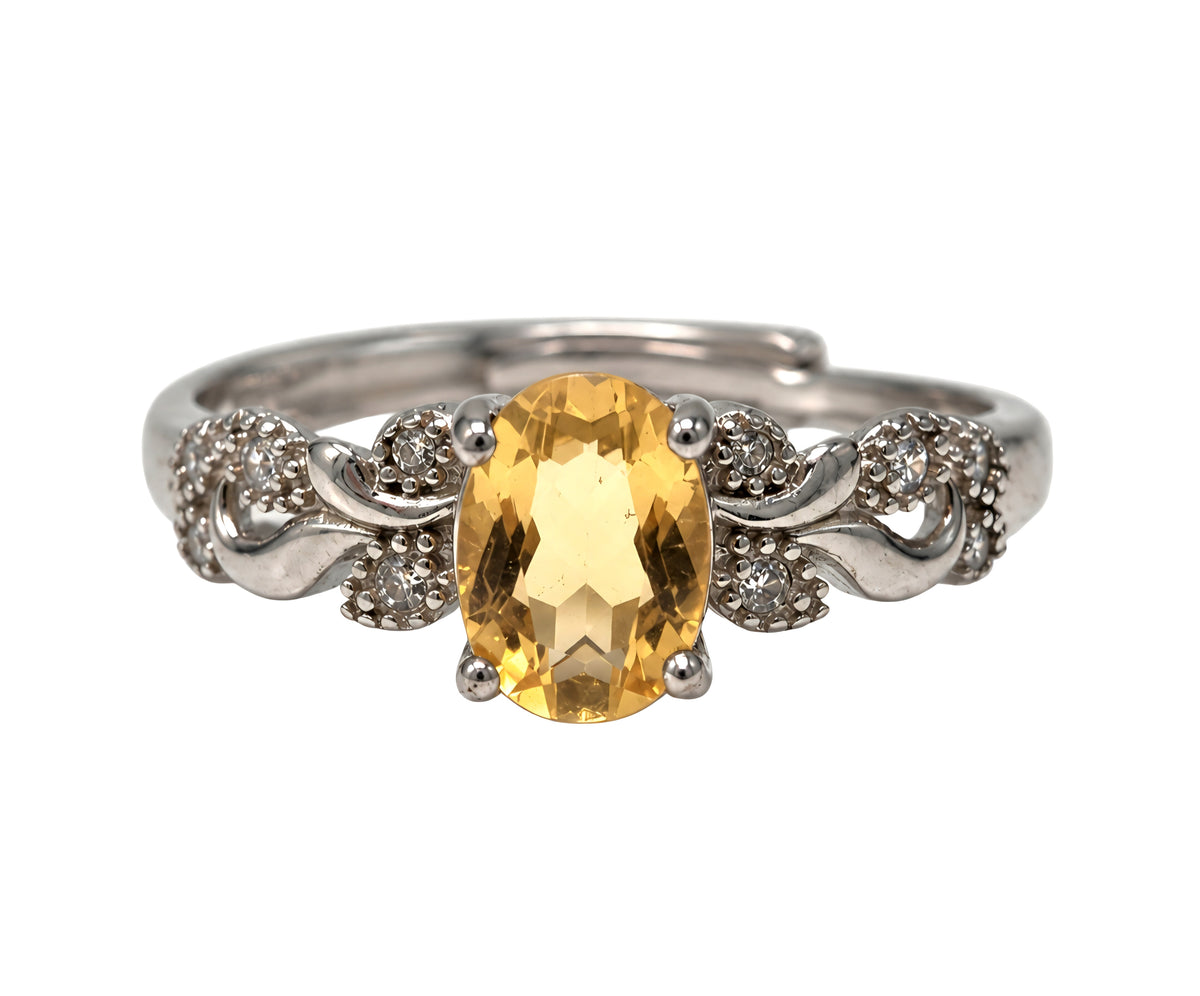 ANELLO IN CITRINO (ARG.925)