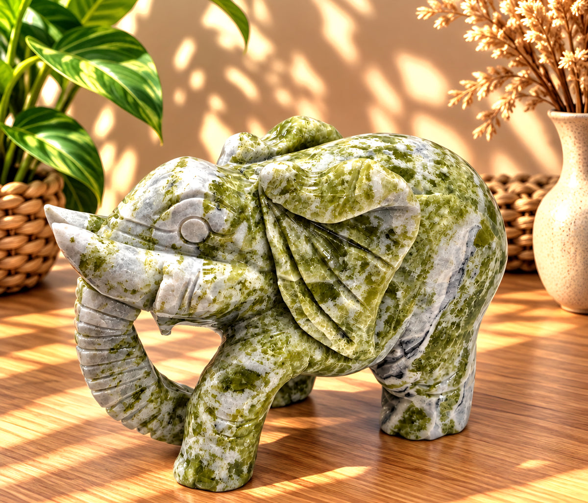 ELEFANTE IN GIADA LEMON (LANTIAN)