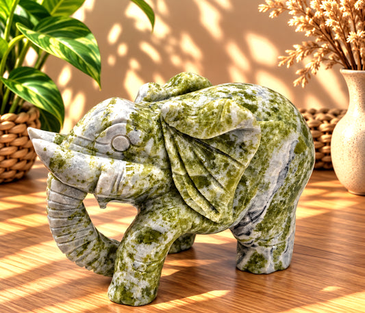 ELEFANTE IN GIADA LEMON (LANTIAN)