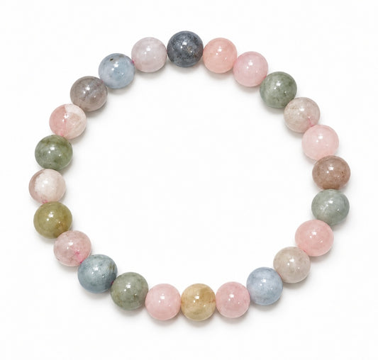 BRACCIALE IN MORGANITE (8mm)