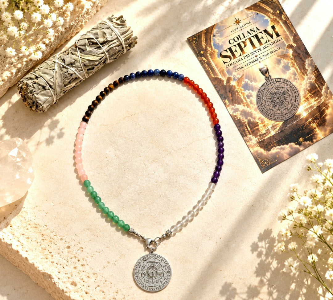COLLANA SEPTEM 7 ARCANGELI (Smudge e guida attiva sigillo inclusi)