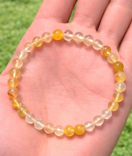 BRACCIALE IN QUARZO GOLDEN (6mm)