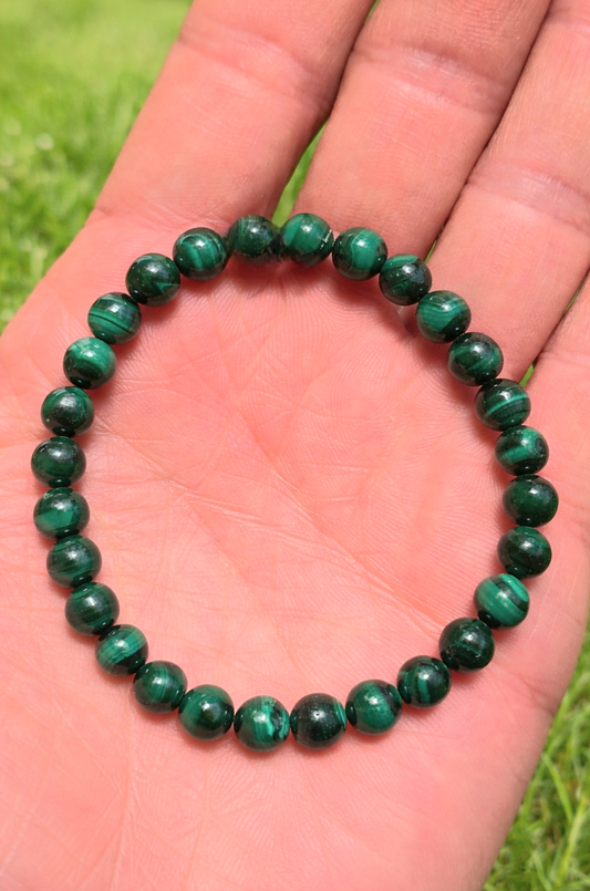 BRACCIALE IN MALACHITE (6mm)