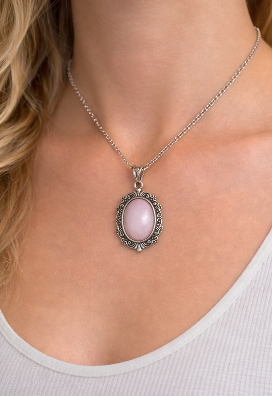 CIONDOLO IN KUNZITE VINTAGE