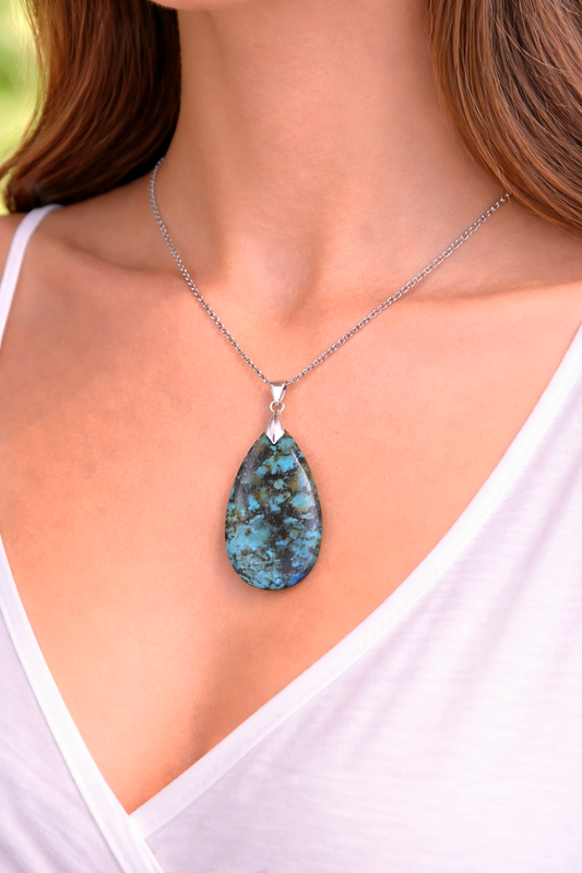 CIONDOLO IN TURCHESE AFRICANO