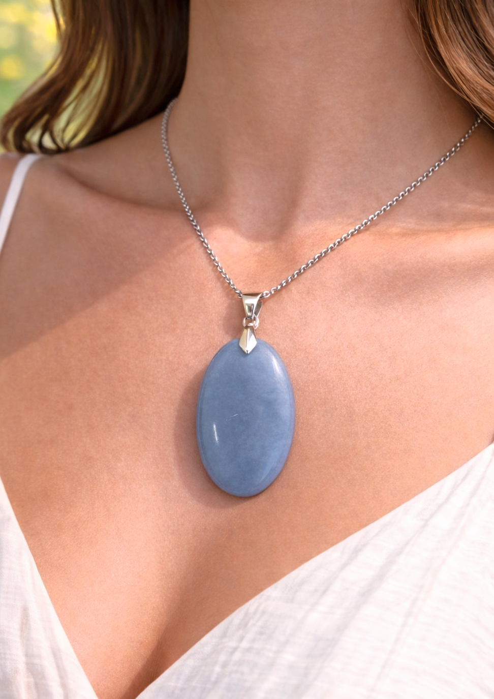 CIONDOLO IN ANGELITE