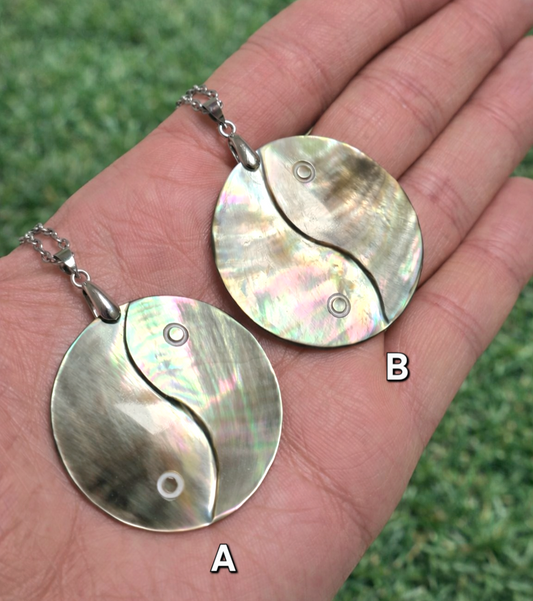 CIONDOLO YIN YANG ABALONE