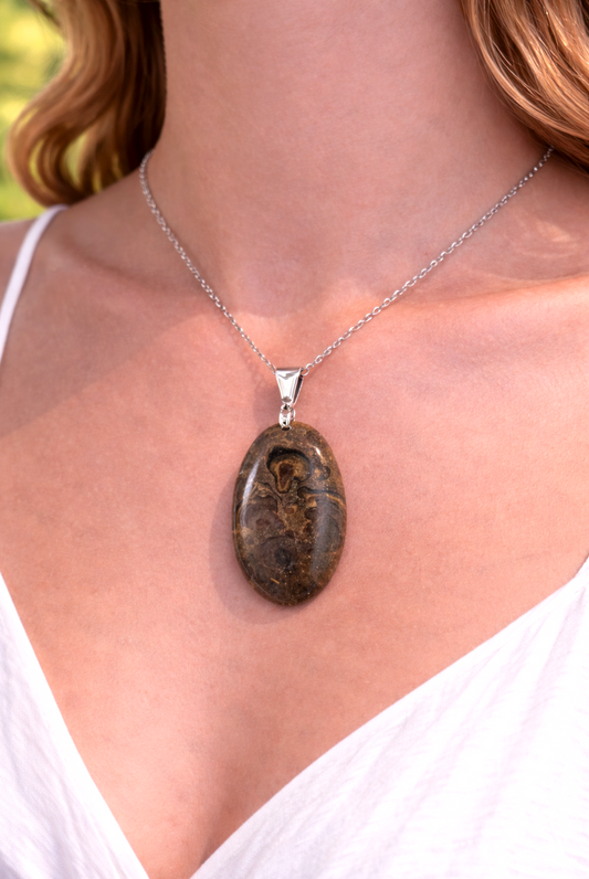 CIONDOLO IN STROMATOLITE