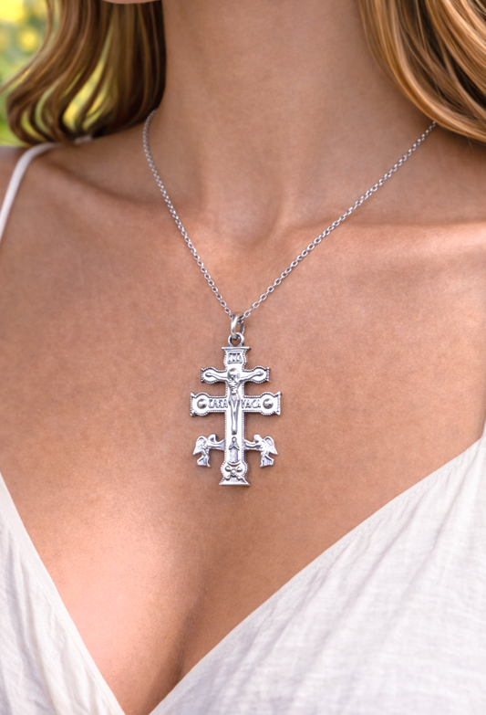 COLLANA CROCE DI CARAVACA DA CRUZ