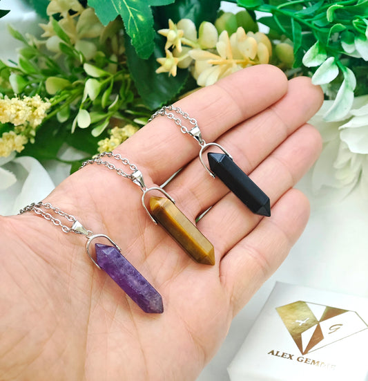 CIONDOLO BITERMINATO CRYSTAL