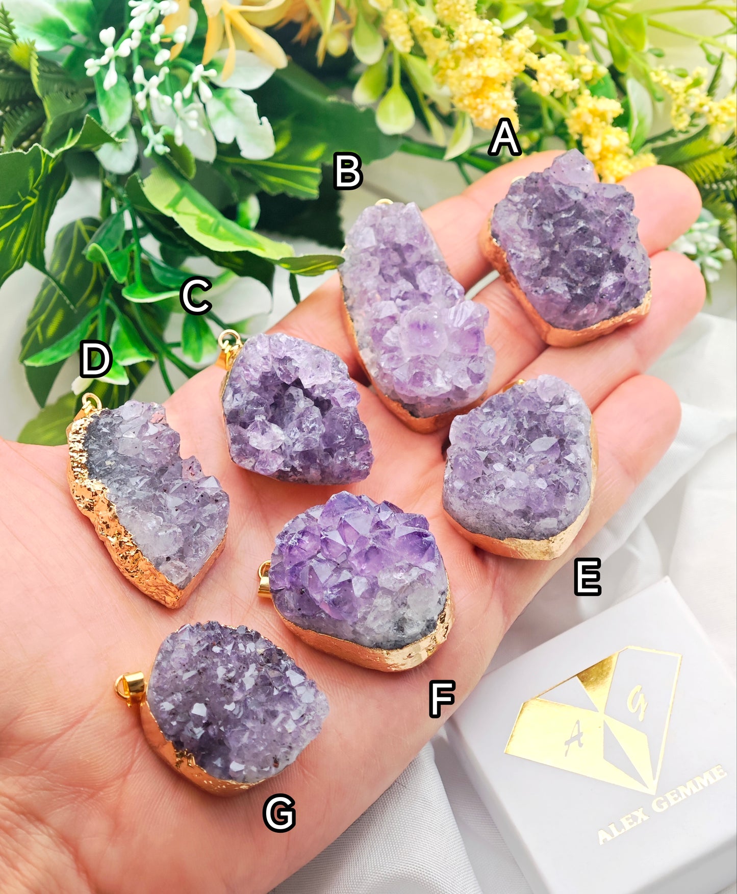 CIONDOLO DRUSA DI AMETISTA