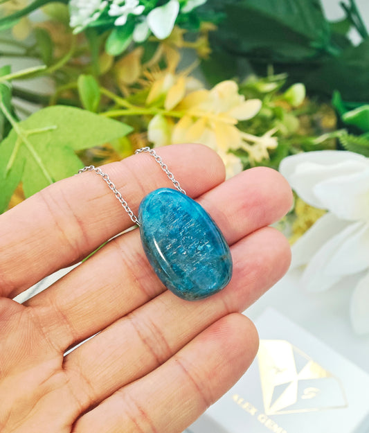 CIONDOLO GOCCIA IN APATITE