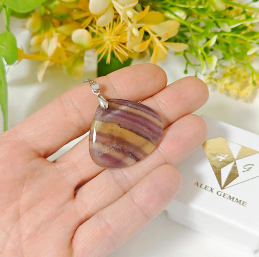 CIONDOLO IN FLUORITE CANDY
